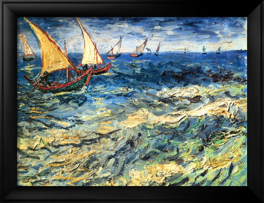 Seascape at Saintes-Maries - Van Gogh Painting On Canvas